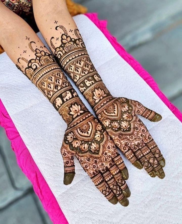 mehndi design girl photo