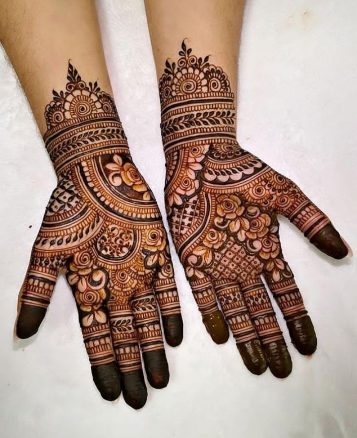 mehndi design girl photo