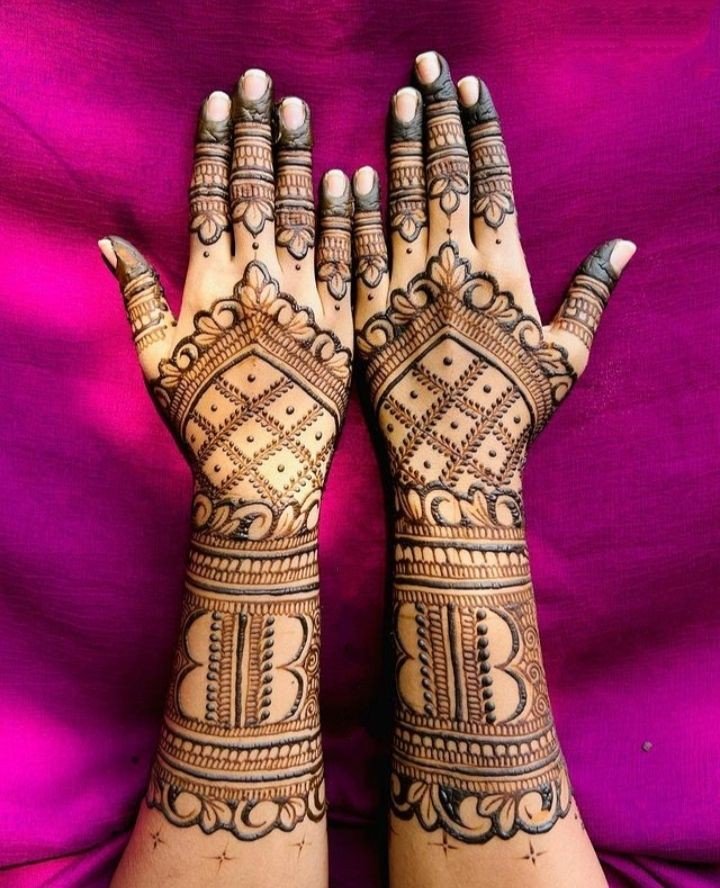 mehndi design girl photo