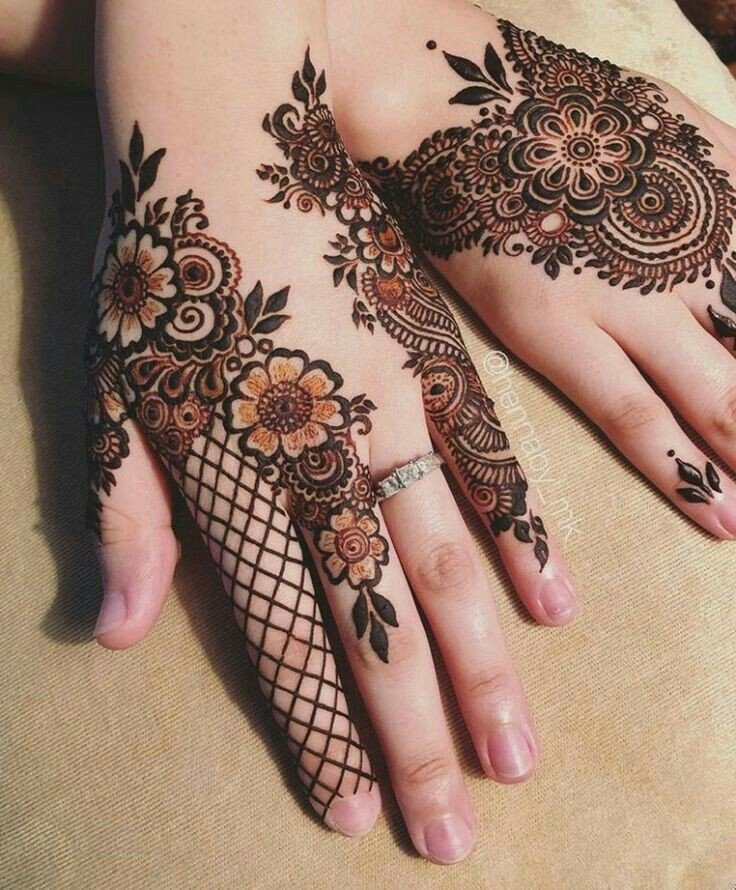 mehndi design girl photo