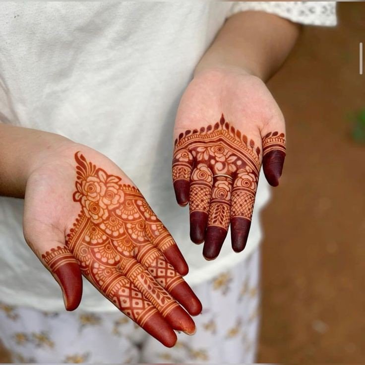 mehndi design girl photo