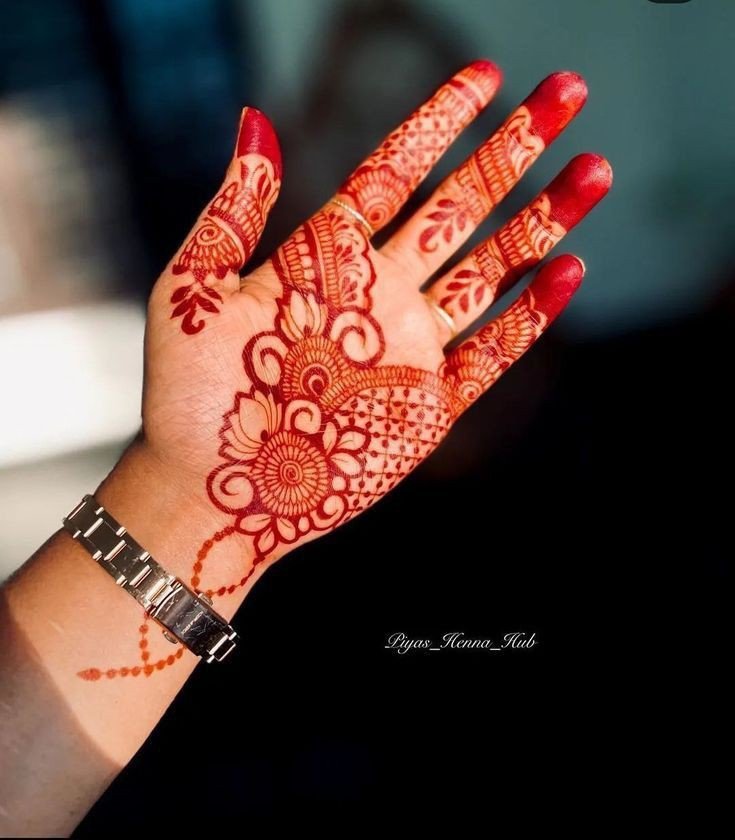 mehndi design girl photo