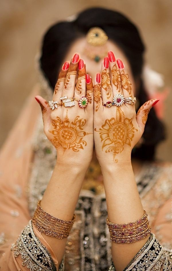 mehndi design girl photo