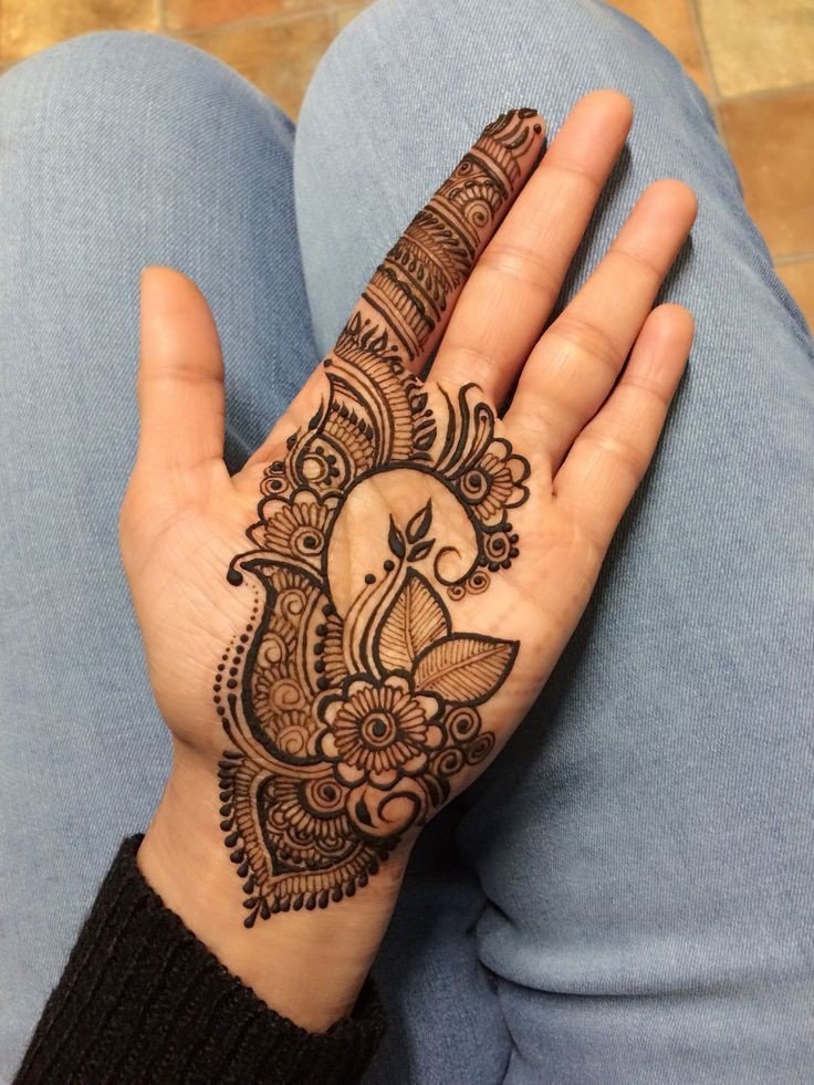 mehndi design girl photo