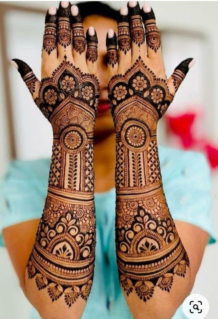 mehndi design girl photo