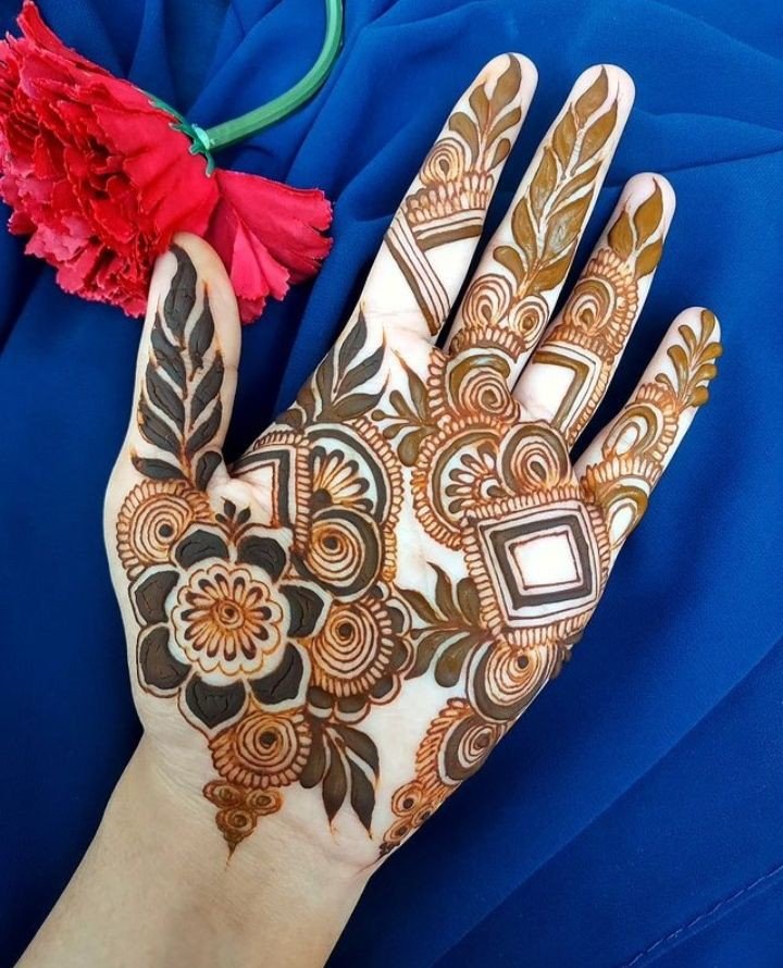 mehndi design girl photo