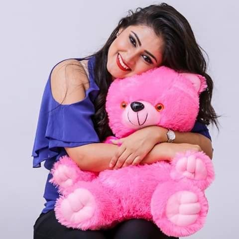 Girl with teddy bear dp for instagram