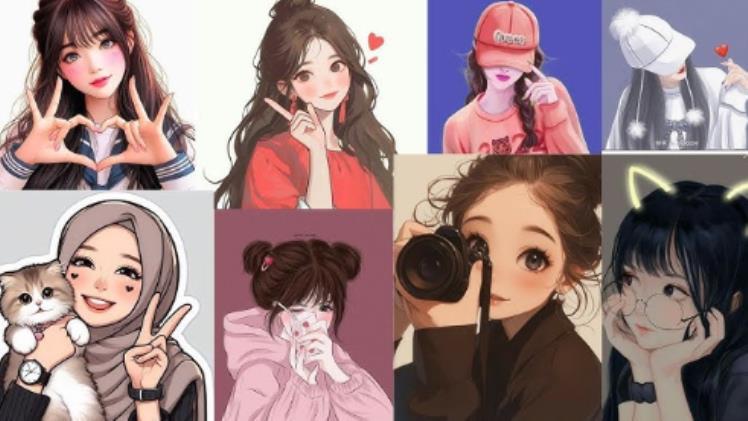 Trending Instagram Cartoon DP for Girls for Every Mood